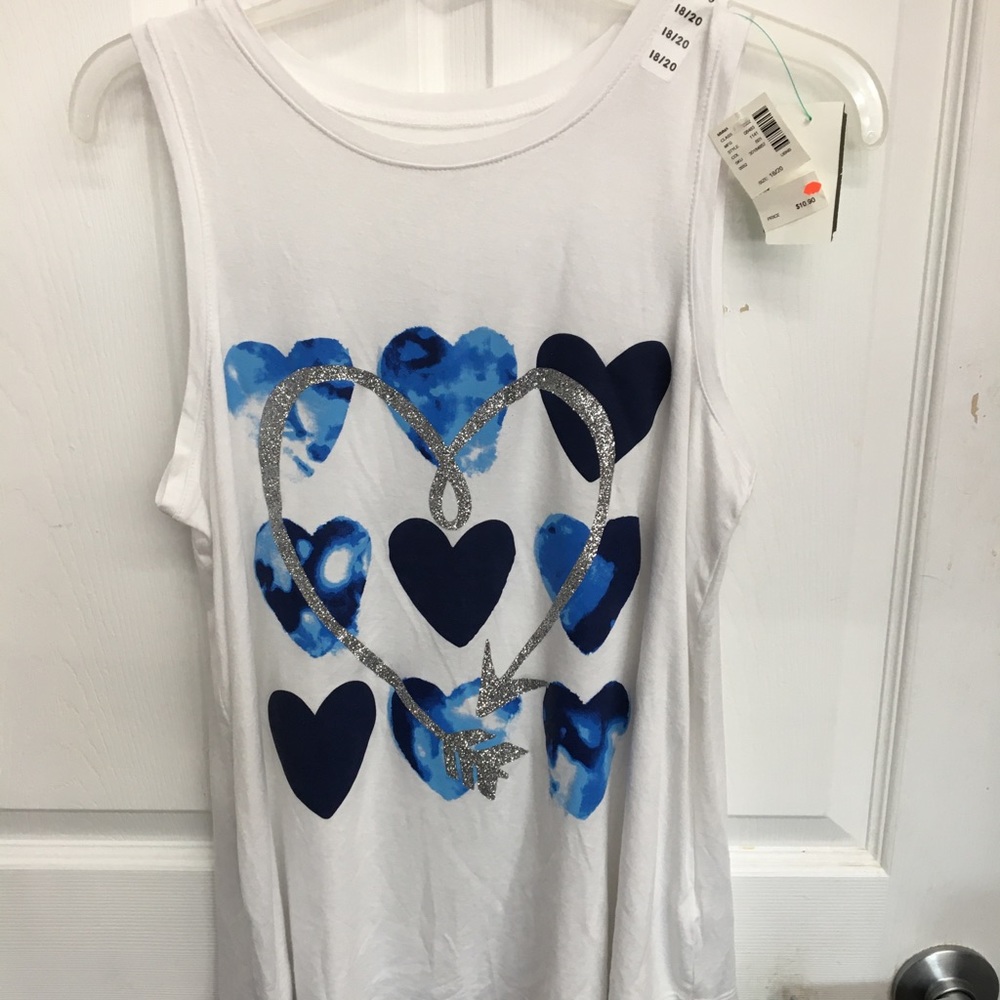 Justice s/l top size 18.nwt